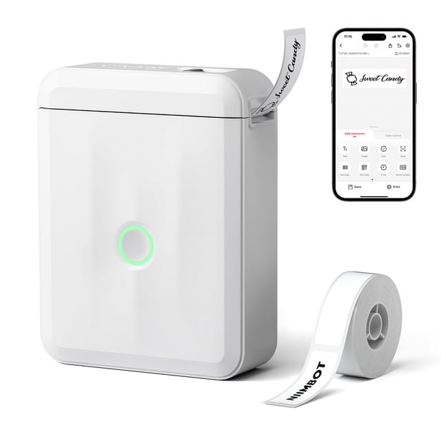 Etiquetadora NIIMBOT D110 mejorada con Bluetooth y cinta blanca