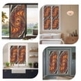 thumbnail image 7 of Brown Orange Black Window Privacy Film, Modern Tie-dyeing Ombre Abstract Art Static Cling UV Sun Blocking Heat Control Window Tint Day and Night, Non-Adhesive One Way Privacy Cover 19.6''x39.3'', 7 of 7