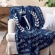 thumbnail image 2 of LHSHID Fathers Day Initial J Gifts for Men Unique Christmas Anniversary Wedding Romantic Birthday Blanket Gifts for Women Men Boyfriend Husband Son Cool Personalized Gifts Throw Blanket 30"x40", 2 of 7
