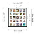 thumbnail image 2 of Black Collage Frame With Mat - 22x22 Frame For (25) 4" x 4" Photos  - Great for Instagram Pictures, 2 of 7