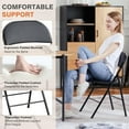thumbnail image 4 of Sweetcrispy Chaise Pliante, Lot de 12, Chaises Pliantes Rembourrées en Cuir, Chaises Pliables en Métal Robustes, Faciles à Utiliser et à Ranger, Extérieur et Intérieur, pour la Maison, le Bureau, les Fêtes, Confortables, 4 of 7