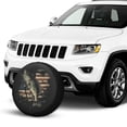 thumbnail image 2 of KAKALAD American Flag Camo Fishing 08 Spare Tire Cover Universal Vehicle Accessories Buckle Car Tools 16”in, 2 of 6