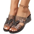 thumbnail image 6 of Willtoo Jelly Shoes for Women Wedge Slide Sandals Butterfly Decor 5.5cm Heel Open Toe Comfortable Slip On Shoes for Summer Beach Casual Wear, 6 of 6