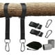 thumbnail image 1 of Kit de correas para colgar columpios de árbol de alta resistencia de 2 x 5 pies con mosquetones y protectores de árboles., 1 of 4