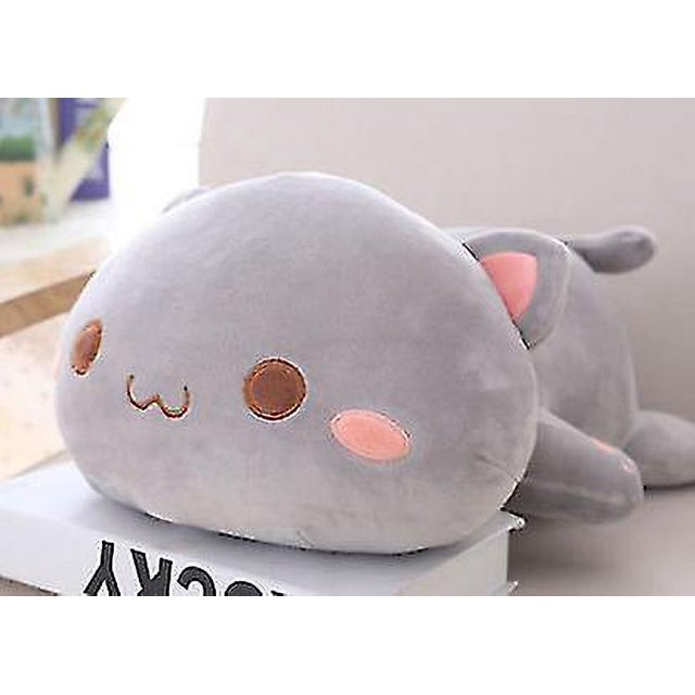 Muñeco de gato de 30cm para niña, muñeco de peluche súper suave, cama para niño, almohada para dormir, súper lindo