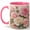 Pink, variant on Pink Rose Bouquet 11oz Ceramic Mug, Romantic Floral Coffee Cup