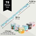 thumbnail image 4 of Czcpp-6-Rouleaux 234 Pieds de Bordures de Tableau d'Affichage Festonné pour Décoration de Classe, Tableau Blanc, Tableau Noir, Décorations Scolaires, 6 Designs Assortis pour Fournitures pour Enseignants (78 Pcs), 4 of 4