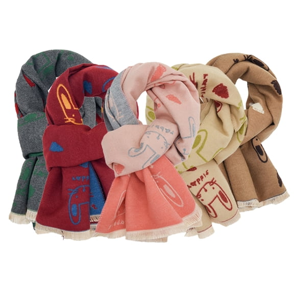 Esaierr Kids Girls Boys Scarf for Toddler Baby Winter Thick Scarf Warm Neck Warmer
