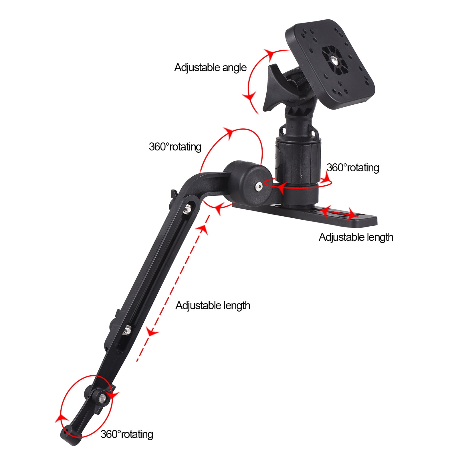 Kayak Fish Finder Mounting Plate Kayak Boat Transducer Mounting Arm Fish Finder Mount Base Adapter