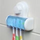 thumbnail image 5 of Soporte creativo para cepillo de dientes con ventosa de cinco dígitos, soporte de plástico para cepillo de dientes, ventosa para baño Rojo Verde, 5 of 5