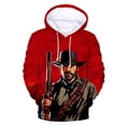 thumbnail image 3 of Nueva sudadera con capucha con estampado 3D del juego Red Dead Redemption 2 para hombre, moda urbana, sudadera informal de gran tamaño para niños, 3 of 5