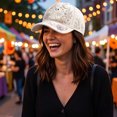 thumbnail image 4 of Women's Baseball Cap Halloween Sun Hat 3D Ghost Pumpkin Pattern Embroidery Casual Festival Dress-up Hat, 4 of 4