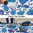 thumbnail image 5 of Blue Boho Floral Outdoor Rug for Patio/Deck/Porch, Non-Slip Large Area Rug 6 x 9 Ft, Abstract Art Paisley Flower Indoor Outdoor Rugs Washable Area Rugs, Reversible Camping Rug Carpet Runner, 5 of 8