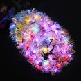 thumbnail image 4 of 6pcs Women Handmade Wreath Headband 10LEDs Light Simulation Rose Floral Decoration Glowing Hair Loop Wreath Headband Wedding Bridal Hair Accessories for Ladies (Random Color), 4 of 8
