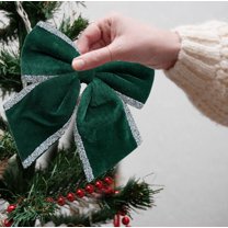 Clearance Christmas Decoration! Christmas Ornaments,Christmas Day Gifts For Girls And Women Bow With Ponytail Holders Complete Your Cheerleader Outfit Uniform Strong Hair Ties Bands Elastics