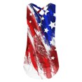 thumbnail image 2 of ibiyuan 4th of July Tank Tops for Women USA 250th Anniversary Sleeveless Patriotic T-Shirt American Flag Graphic Summer Tops with Zipper, 2 of 4
