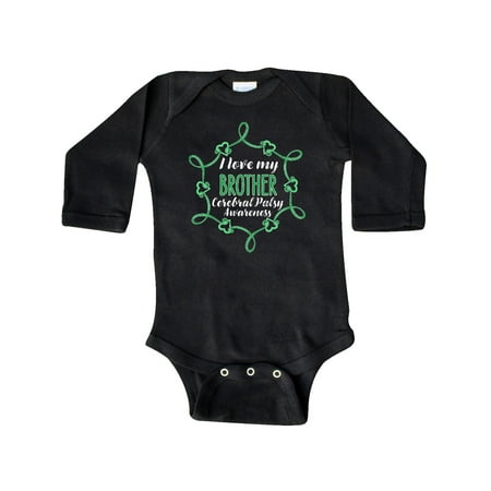 

Inktastic I Love My Brother Cerebral Palsy Awareness Gift Baby Boy or Baby Girl Long Sleeve Bodysuit
