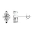 thumbnail image 2 of 2 Carat Marquise IGI Certified Lab Grown Diamond Solitaire Earrings | 14K White Gold FG VS Diamonds | Stud Earrings Friendly Diamonds, 2 of 6