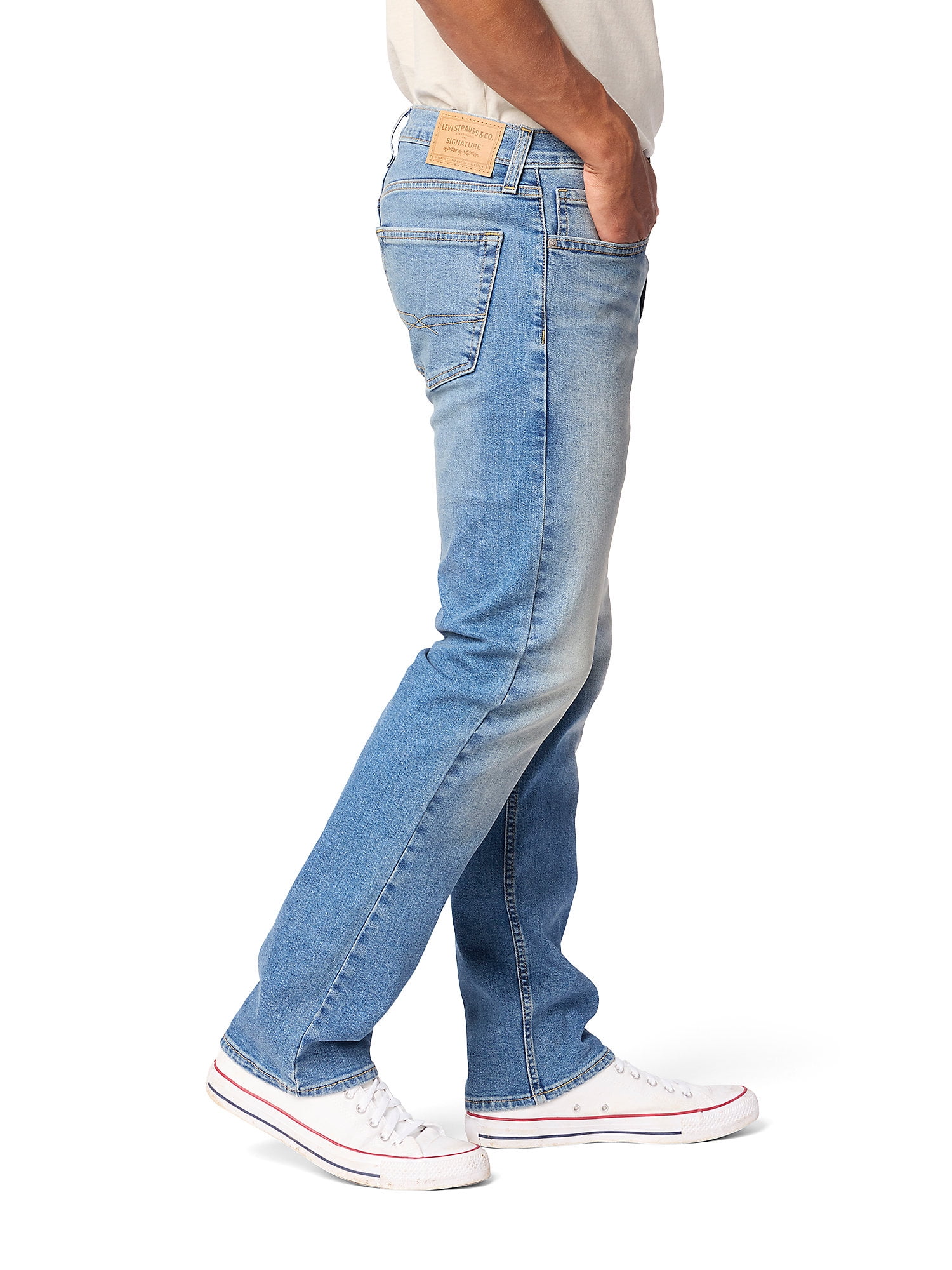 Levi Strauss Signature Men's and Big and Tall Slim Straight Fit Jeans