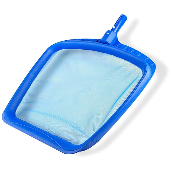 Premium Extra Strong Leaf Skimmer Net Head Cleaner for Swimming Pool Spa Fountain Pond Hot Tub Leaves Bugs Debris Fine Cleaning Maintenance, Heavy Duty Large, Blue