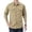 Khaki, variant on PMVFHDE Men Fishing Shirt Long Sleeve Comfortable Button Down Travel Work Long Sleeve Work Shirts For Men For Summer Black,L