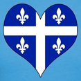thumbnail image 3 of CafePress - Quebec Heart Women's Dark T Shirt - Women's Traditional Fit Dark T-Shirt, 3 of 4