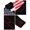 thumbnail image 5 of COOFANDY Men's American Flag Shirts Casual Long Sleeve Western Button Down Shirt, 5 of 6