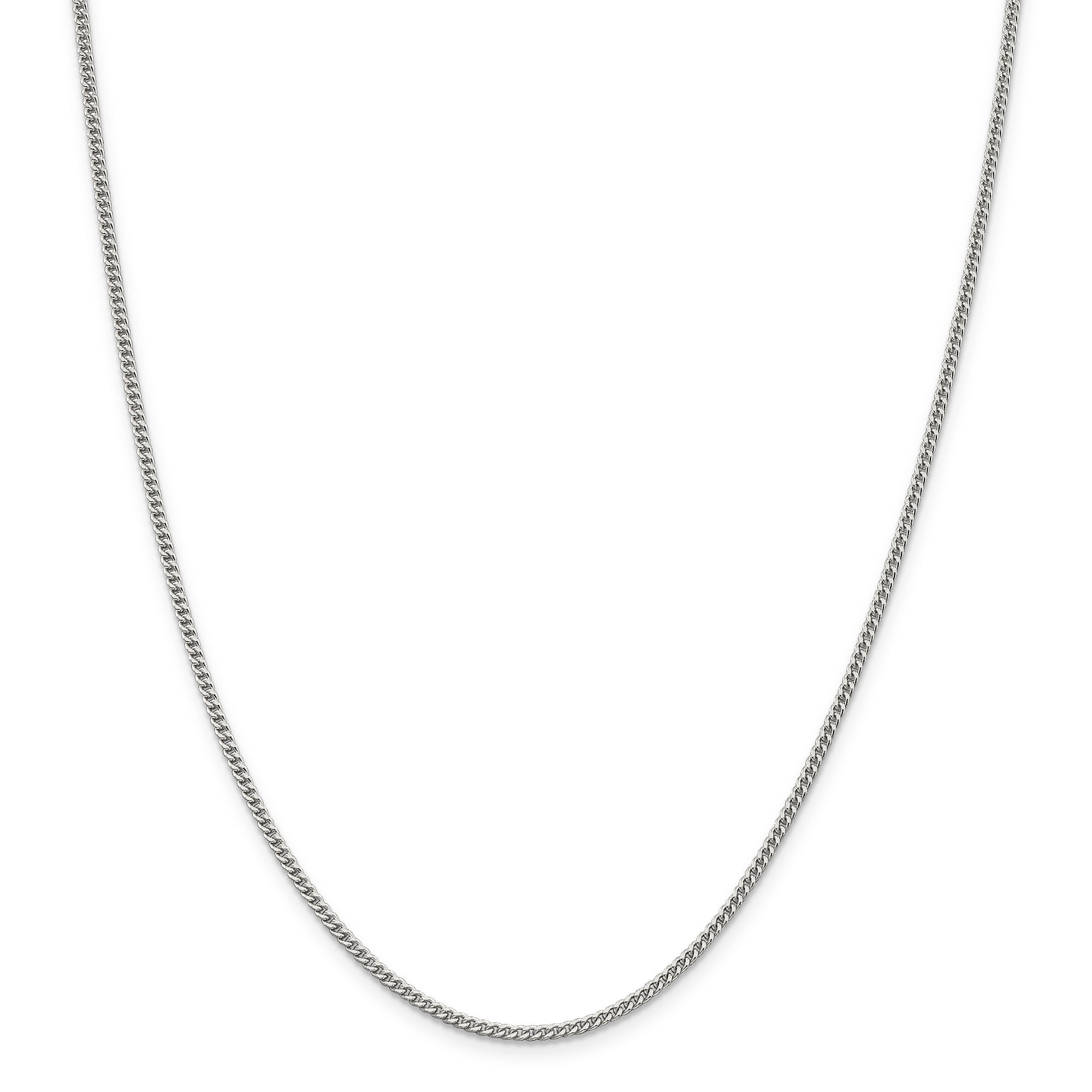 925 Sterling Silver 2mm Curb Chain 20 Inch Saris And Things Silver