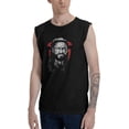 thumbnail image 2 of Roman and Reigns Men Womens Casual Fashion Cotton Crewneck Sleeveless T-Shirt Black, 2 of 8