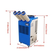 Spot Cooler Air Conditioner Commercial Mobile Outdoor Cooling Aircon Three Column 220V