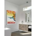 thumbnail image 5 of "Travel Poster Michigan" Painting Print on Wrapped Canvas, 5 of 7