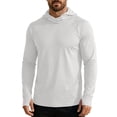 thumbnail image 5 of LEKWK Fishing Shirts for Men Quick Dry Long Sleeve Hooded Face Cover Slim Fit Sun Shirt Lightweight Breathable UPF 50+ Protection Athletic Fishing Wear Gray XXXL, 5 of 7
