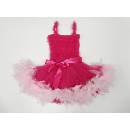 pink feather tutu