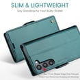 thumbnail image 6 of CaseMe Wallet Case for Samsung Galaxy S24 Plus Premium Leather Case wih RFID Blocking Function Card Slots Kickstand Magnetic Clasp Shockproof Cover for Men Women for Samsung Galaxy S24 Plus, 6 of 10
