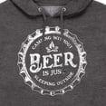 thumbnail image 3 of Instant Message - Camping Without Beer - Men's Pullover Hooded Fleece Sweatshirt, 3 of 6