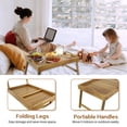 thumbnail image 3 of Bandeja para Cama Utoplike de Madera de Acacia Plegable Grande 51x33x25 cm, 3 of 7