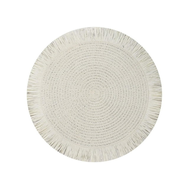 fheaev Woven Table Mat Place Mat Household And Oil-proof Pad Heat Insulation Pad