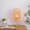 thumbnail image 2 of VidaLite Amud - Table Lamp, 1-Light with Bamboo Wicker Panels wood Finish, Beige, 2 of 5