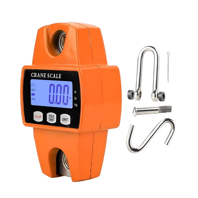 Báscula Digital Colgante Industrial 300kg con Display LED Retroiluminado Marthing Función Tara Alta Precisión Gancho Acero Portátil para Pesaje de Cargas Volumen Bascula Industrial Digital 300kg