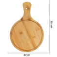 thumbnail image 2 of Tabla de Corte Aquila Bambú Circular con Mango 24 cm, 2 of 2