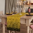 thumbnail image 2 of Table Runners 72 Inches Long Dress Scarves, Yellow Geometric Farmhouse Kitchen Table Runner, Coffee Tablerunners, Modern Abstract Art Ombre 14x72 Inch, 2 of 9