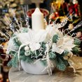 thumbnail image 3 of Duslogis 16Pcs Glitter Christmas Tree Picks Curly Sprays Sparkle Artificial Berry Stems Twigs 14" Ting Branches Vase Fillers Decorative Sticks for Xmas Tree Decorations Wreath DIY Crafts(White), 3 of 7