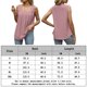 thumbnail image 2 of Camiseta casual con cuello cuadrado Blusas sueltas sin mangas que combinan con todo para mujer de ajuste relajado FLhrweasw Para estrenar, 2 of 7