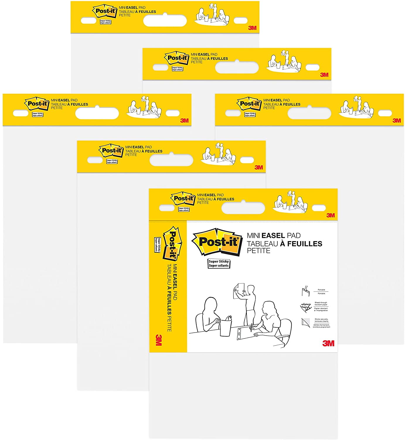 Postit Super Sticky Mini Easel Pad, 15 x 18 Inches, 20 Sheets/Pad, 1