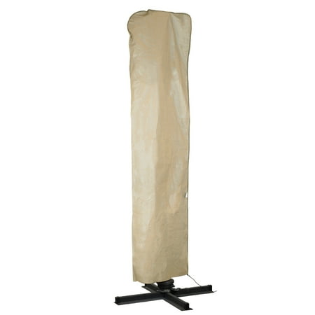 Commercial Offset Patio Umbrellas Abba Patio Outdoor Market Patio Offset Cantilever Umbrella/Parasol Cover for 9-11 Ft Umbrella, Water Resistant, Beige ()