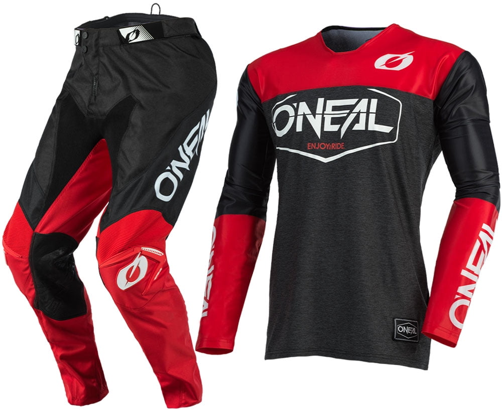 Oneal MayhemLite Hexx Black/Red Motocross Dirt bike Offroad MX Jersey