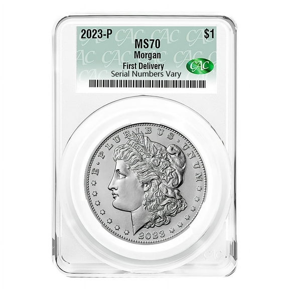 2023 Morgan Silver Dollar CAC MS 70 First Delivery