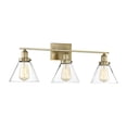 thumbnail image 5 of Drake 3-Light Bathroom Vanity Light in Warm Brass, 5 of 5