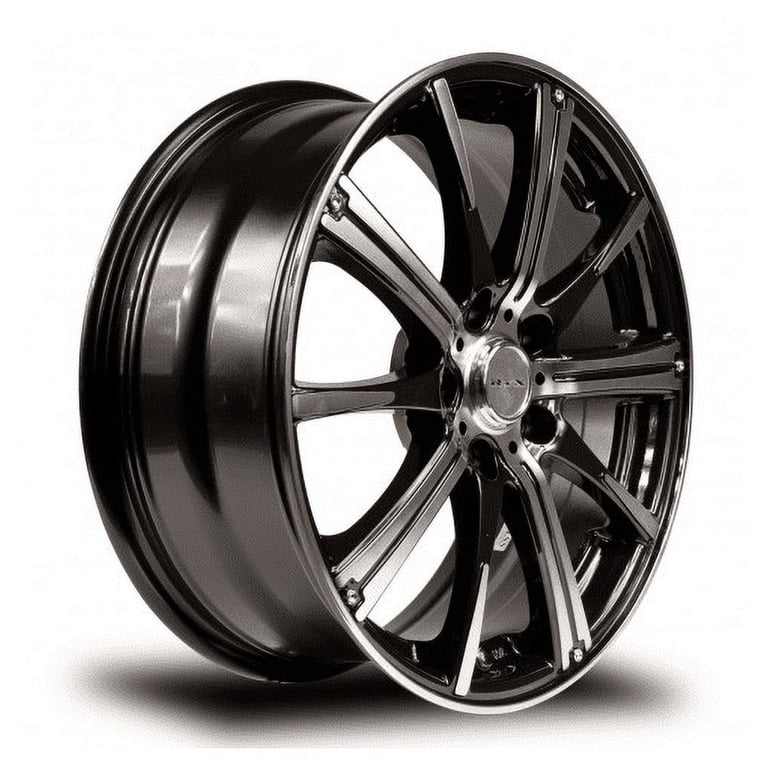 RTX Spark 15x6 4x100 ET45 CB73.1 Black Machined Wheel - Walmart.com