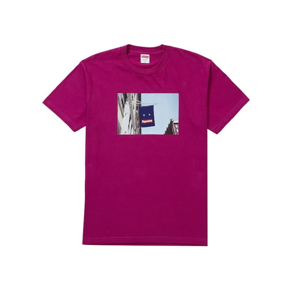 Supreme Men's Banner Tee Magenta, from StockX